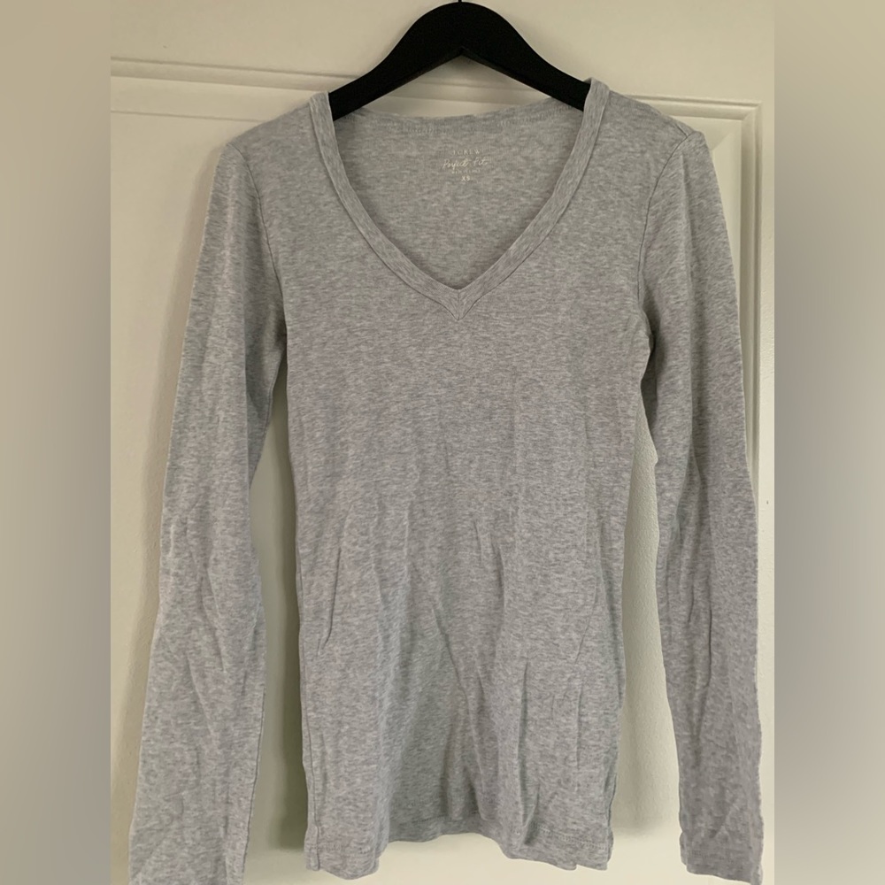 J.Crew Perfect-fit long-sleeve T-shirt